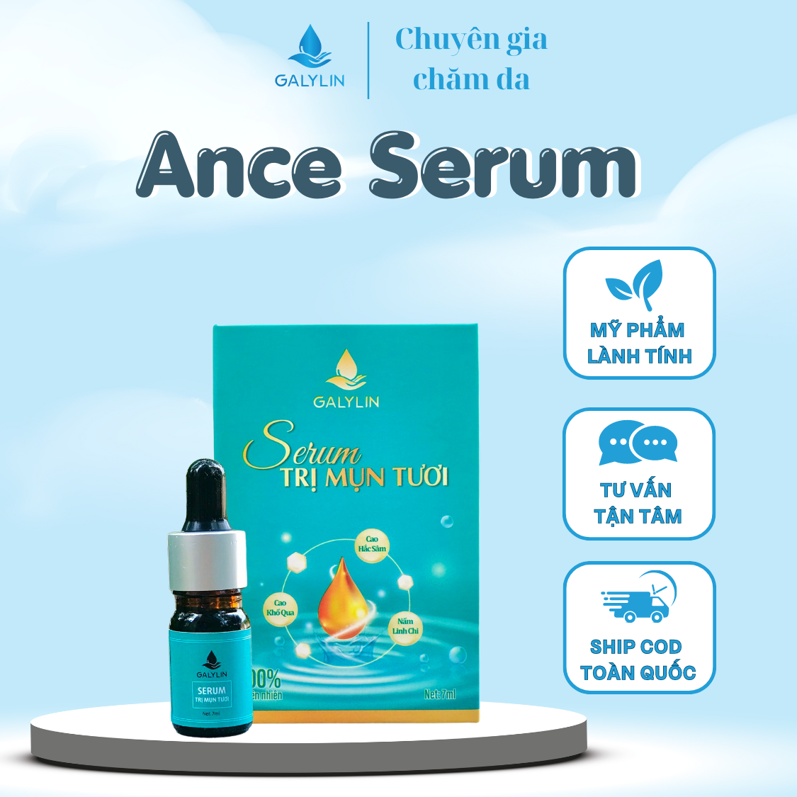 Trị mụn Trị mụn tươi 100% thiên nhiên 